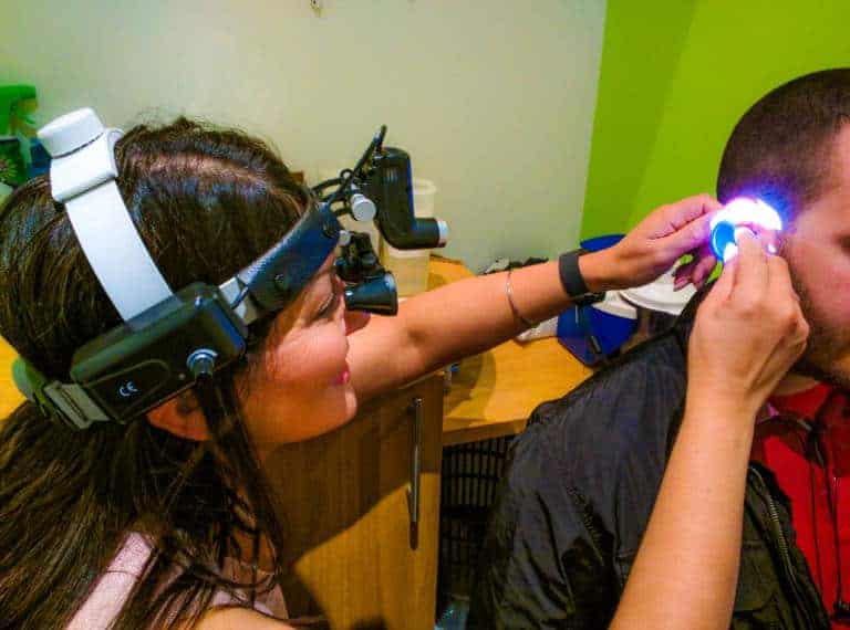 Private Earwax Removal in London using microsuction, the safest method of removing earwax