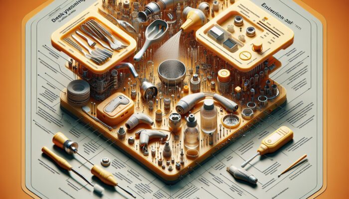 Weekly hearing aid cleaning process with disassembly, tools, drying, reassembly, inspection, and lubrication for enhanced performance.