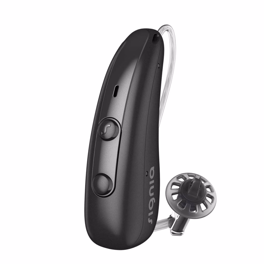 Top 5 Hearing Aids by Feature - Bluetooth, AuraCast, and More 1 Signia Pure Charge Go IX The best hearing aids in the UK for 2026 are no longer just about sound amplification. The biggest differences now come down to battery life, Bluetooth streaming quality, how invisible the design is, and whether the devices are Auracast-ready for next-generation public audio streaming. Brands like Signia, Rexton, Widex, Oticon, and Starkey are leading the market with premium rechargeable and AI-powered models. Recent UK audiology reviews especially highlight the rise of Auracast-compatible devices and discreet rechargeable in-ear designs.